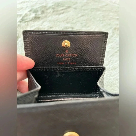 Louis Vuitton Black Box Epi Noir Boite Coin Wallet Square Box Coin Purse - Picture 5 of 12